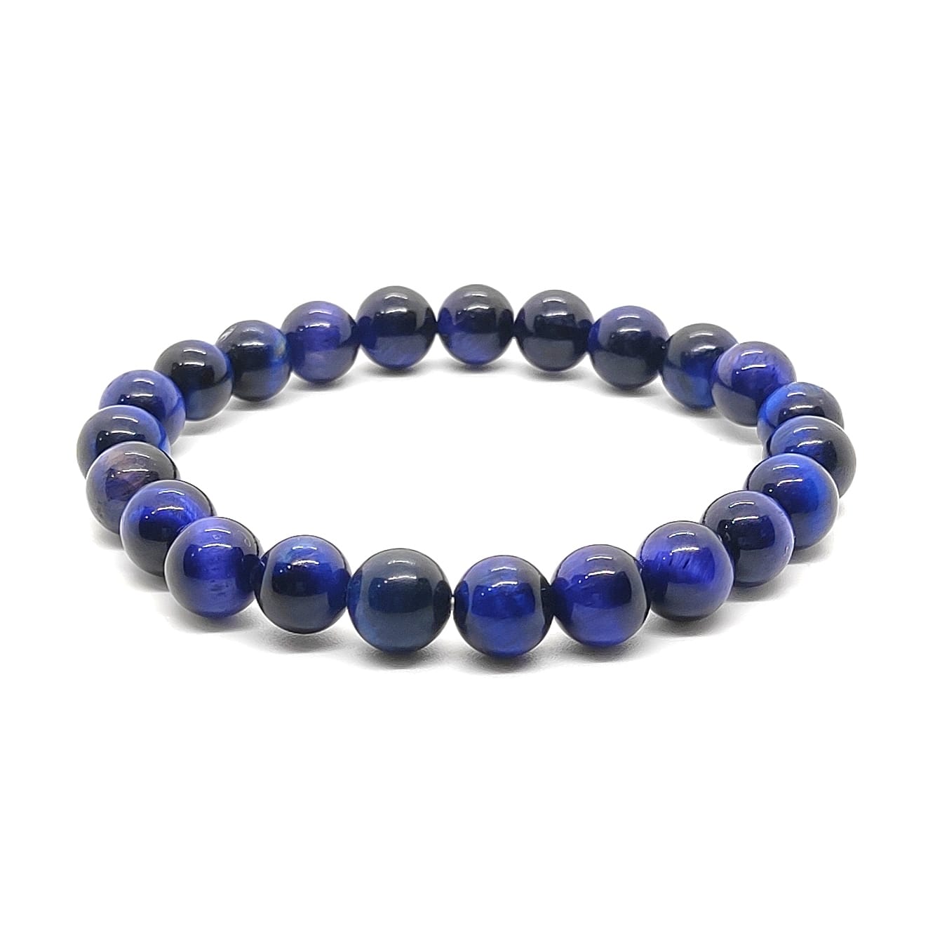 Blue Cates Eye Natural With Certified Bracelet